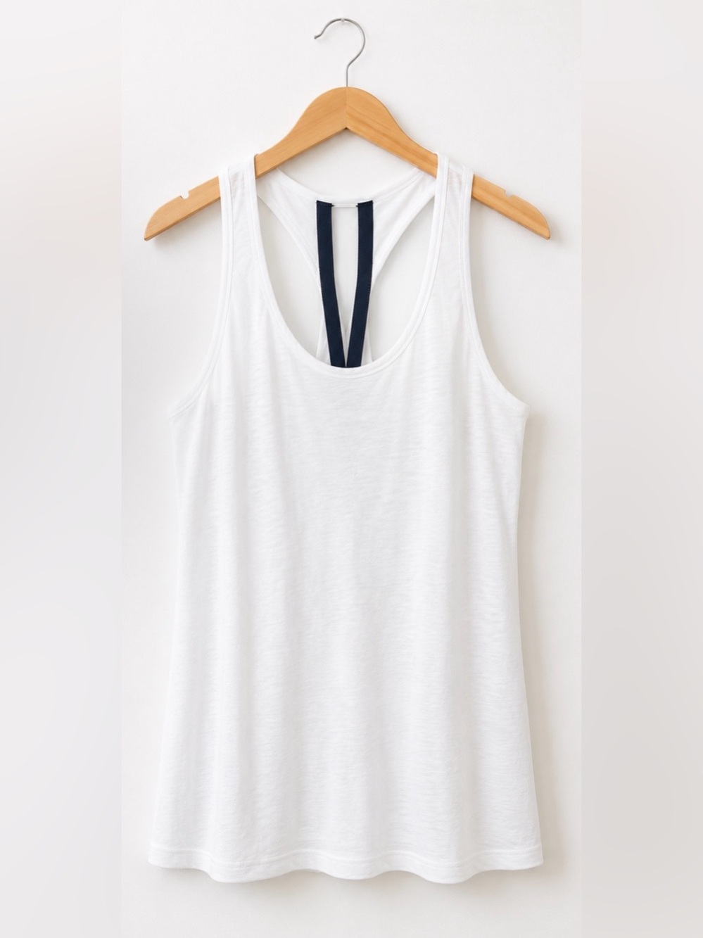 Athleta White Open Back Athletic Tank Top Size Large